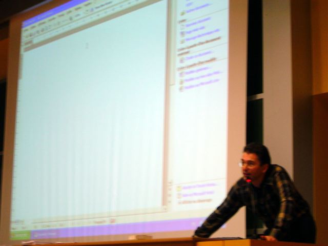 L'un des premiers cours (Novembre 2005) en AT02 - 2